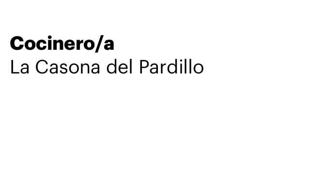 Cocinero/a