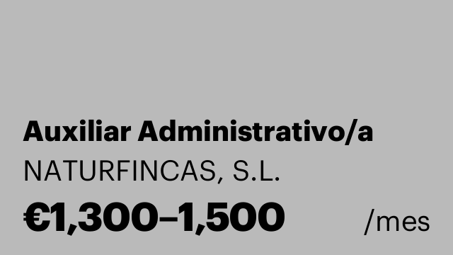 Auxiliar Administrativo/a