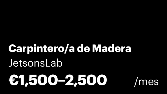 Carpintero/a de Madera