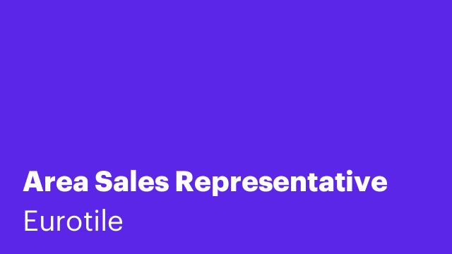 Area Sales Representative