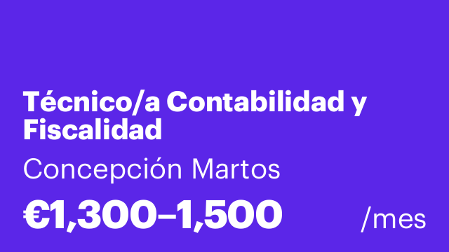 Técnico/a Contabilidad y Fiscalidad