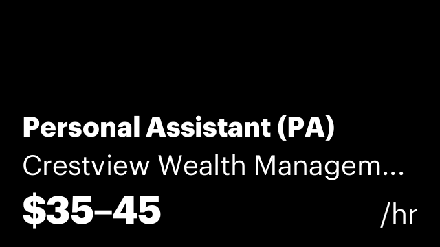 Personal Assistant (PA)