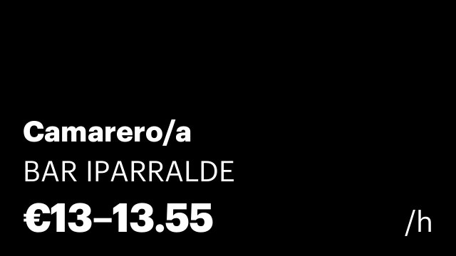 Camarero/a