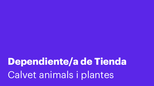 Dependiente/a de Tienda