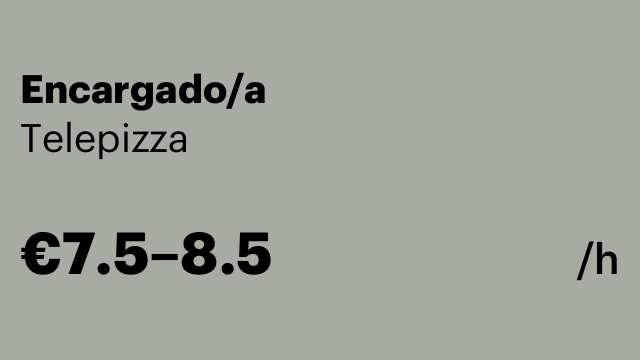 Encargado/a
