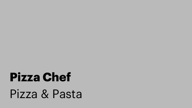 Pizza Chef
