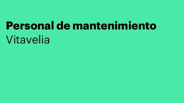 Personal de mantenimiento