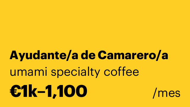 Ayudante/a de Camarero/a