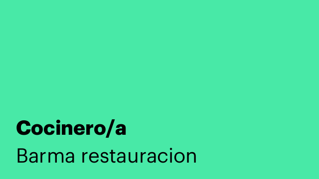 Cocinero/a