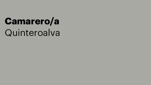 Camarero/a