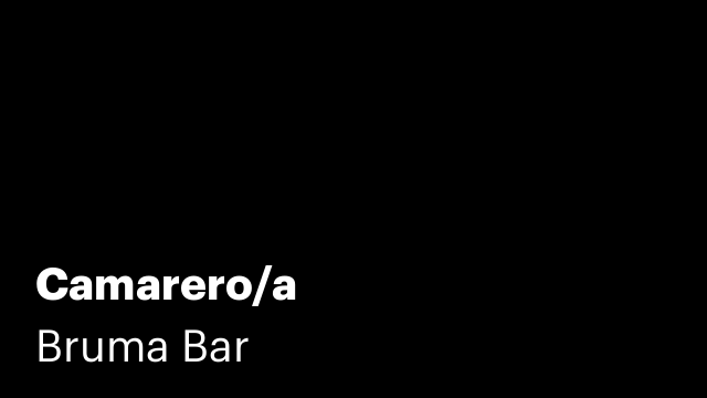 Camarero/a
