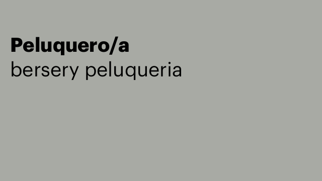 Peluquero/a