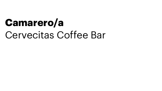 Camarero/a