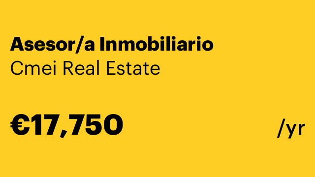 Asesor/a Inmobiliario