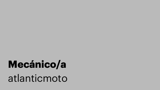 Mecánico/a