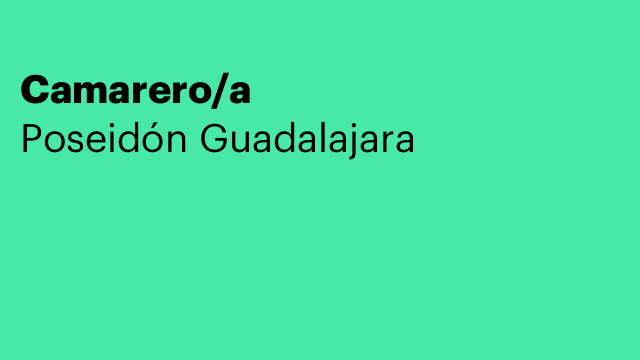 Camarero/a