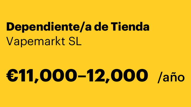 Dependiente/a de Tienda