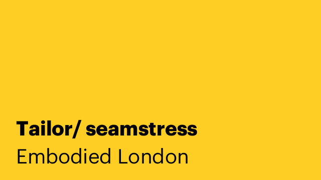 Tailor/ seamstress