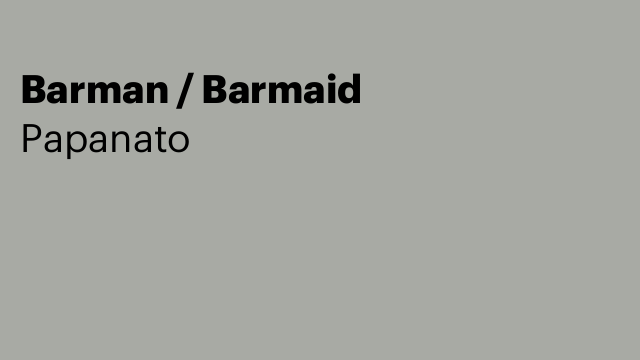 Barman / Barmaid