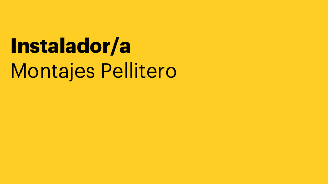 Instalador/a
