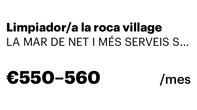 Limpiador/a la roca village