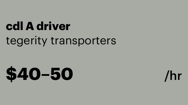 cdl A driver