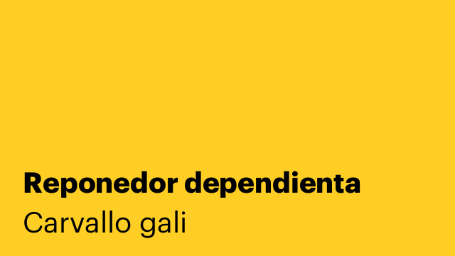 Reponedor dependienta