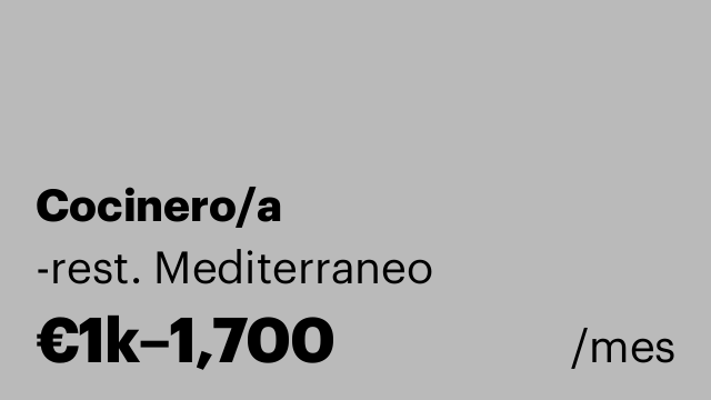 Cocinero/a