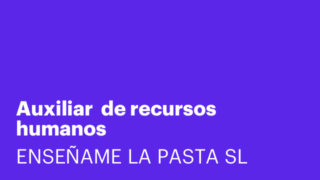 Auxiliar  de recursos humanos