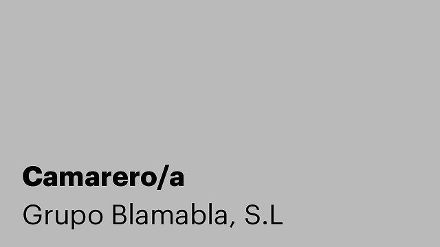 Camarero/a