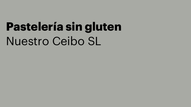 Pastelería sin gluten