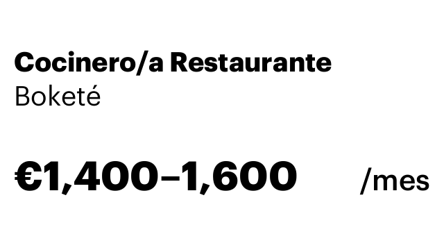 Cocinero/a Restaurante
