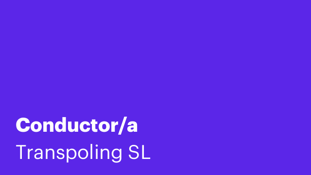 Conductor/a