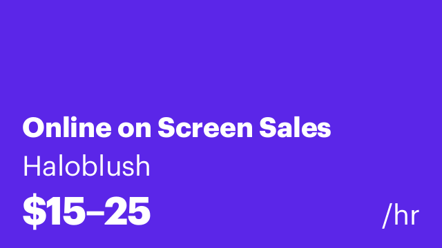 Online on Screen Sales