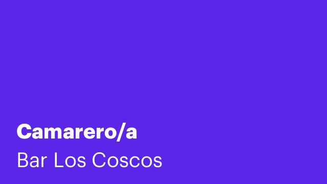 Camarero/a