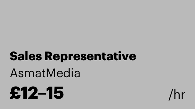 Sales Representative