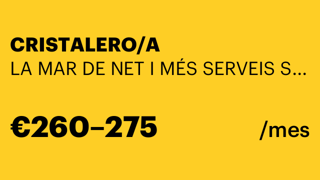 CRISTALERO/A