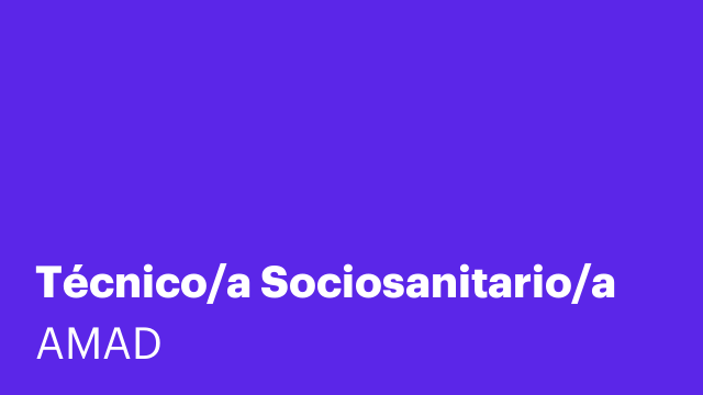 Técnico/a Sociosanitario/a