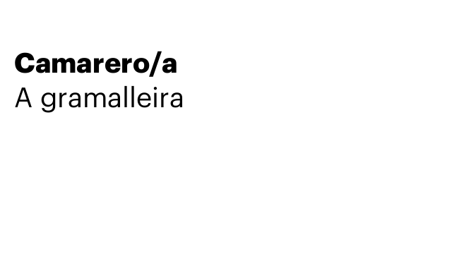 Camarero/a