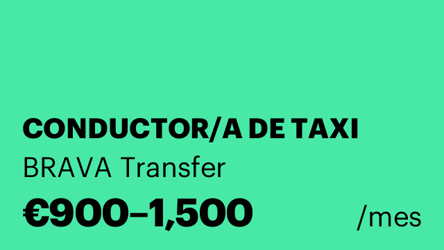 CONDUCTOR/A DE TAXI