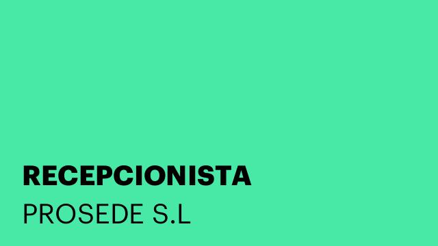 RECEPCIONISTA