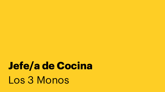 Jefe/a de Cocina
