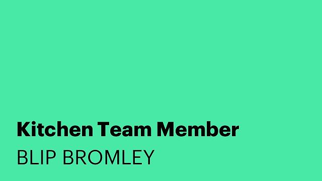 Kitchen Team Member