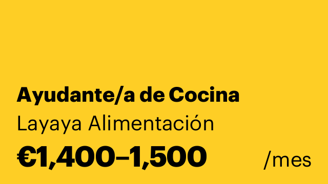 Ayudante/a de Cocina