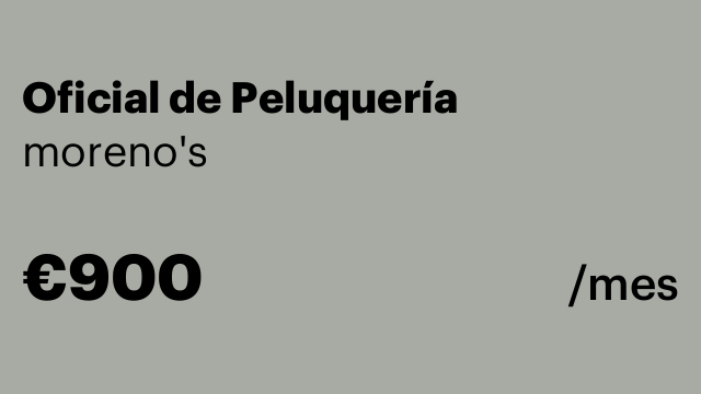 Oficial de Peluquería