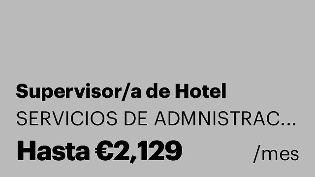 Supervisor/a de Hotel
