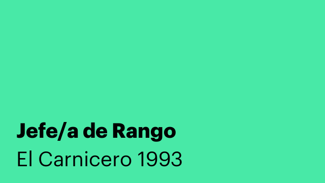 Jefe/a de Rango