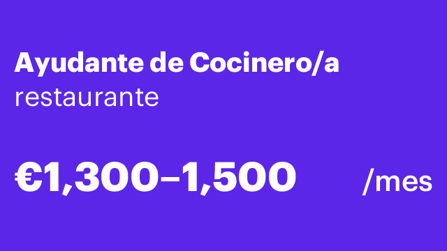 Ayudante de Cocinero/a