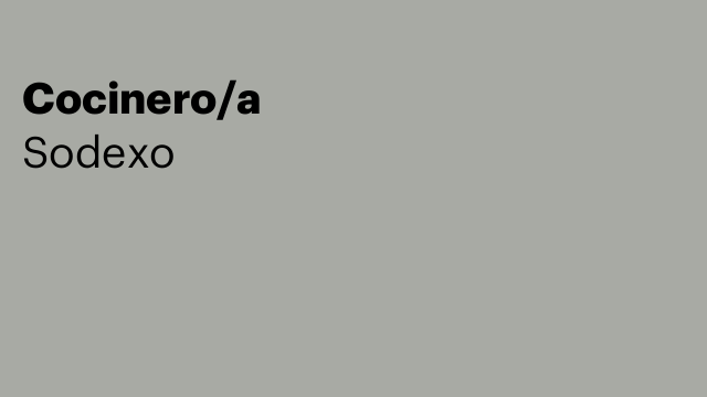 Cocinero/a