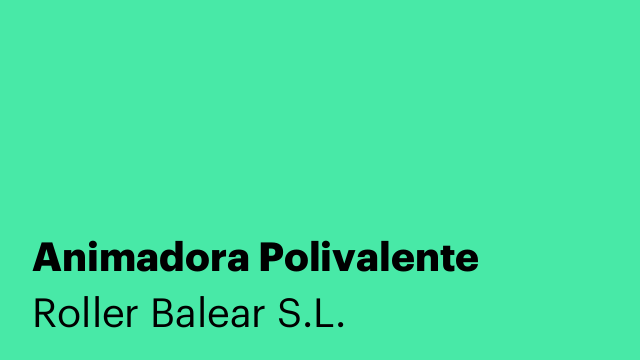 Animadora Polivalente